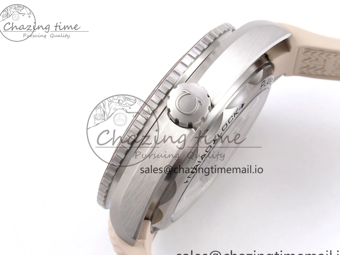 0204 Planet Ocean 43.5mm SS VSF 1:1 Best Edition Brown Bezel Sand Dial on Sand Rubber Strap A8900 Super Clone Neat 7710